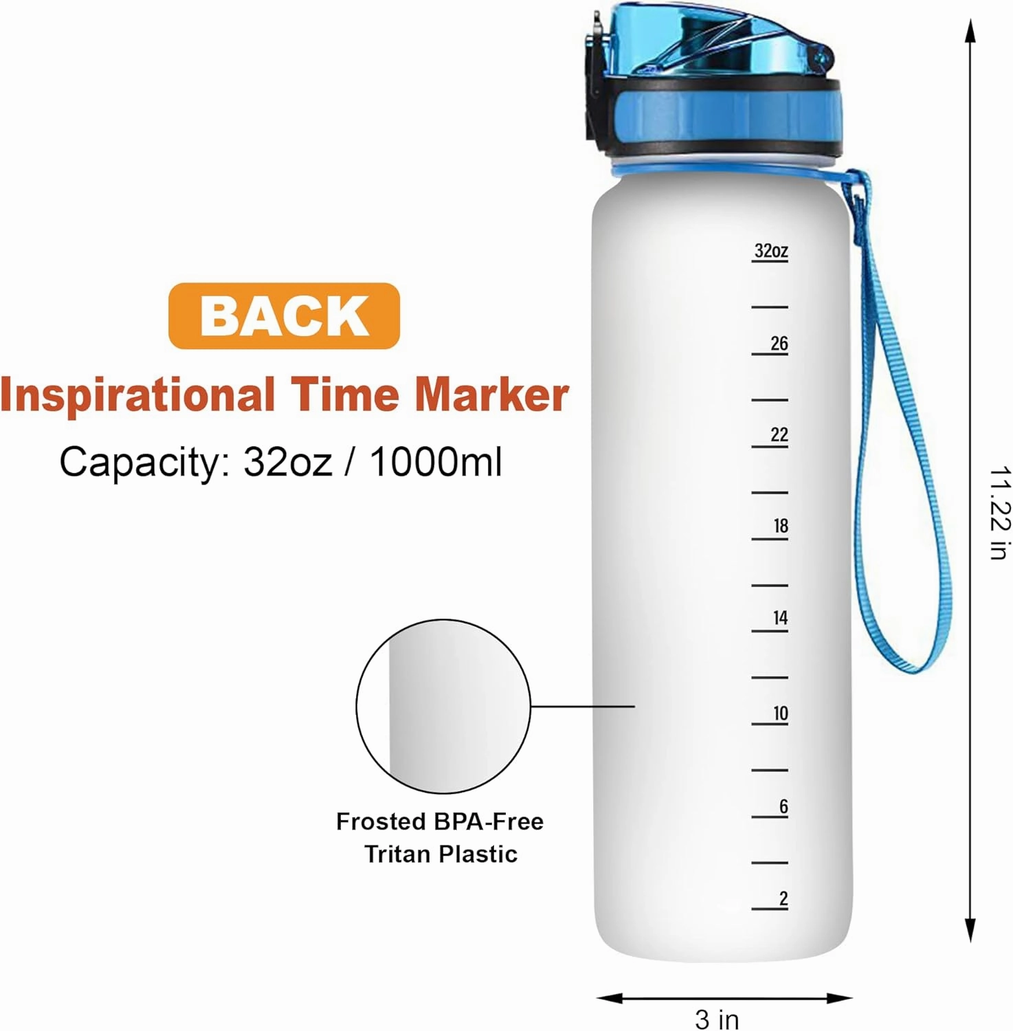 Hyturtle Personalized Basketball Lovers 32 Oz 1Liter Motivational Water Bottle With Time Marker, Just A Girl Who Loves Basketball, Sport Lovers Gifts For Women, Girl, Player On Birthday, Christmas