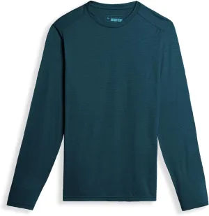 IBEX Merino Wool Men's Journey Long Sleeve Crew Neck Tee | Lightweight, Moisture-Wicking, Soft & Breathable Men's T-Shirt