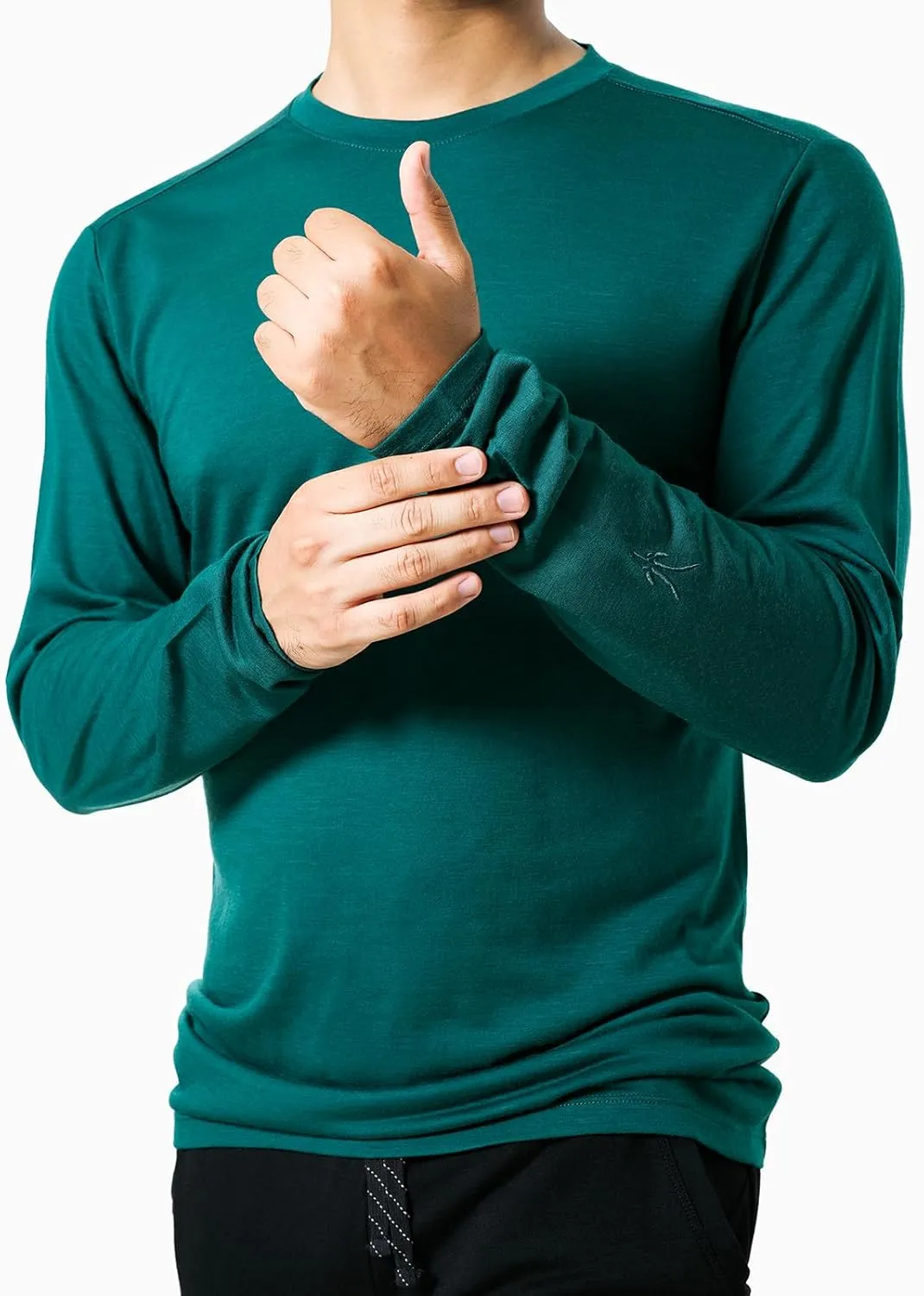 IBEX Merino Wool Men's Journey Long Sleeve Crew Neck Tee | Lightweight, Moisture-Wicking, Soft & Breathable Men's T-Shirt