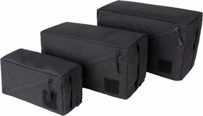 IDOGEAR Tactical Packing Cubes 3 Pieces Set Durable Lightweight Organizers with Zipper, Tool Utility Storage Bag for Travel Outdoor Activities