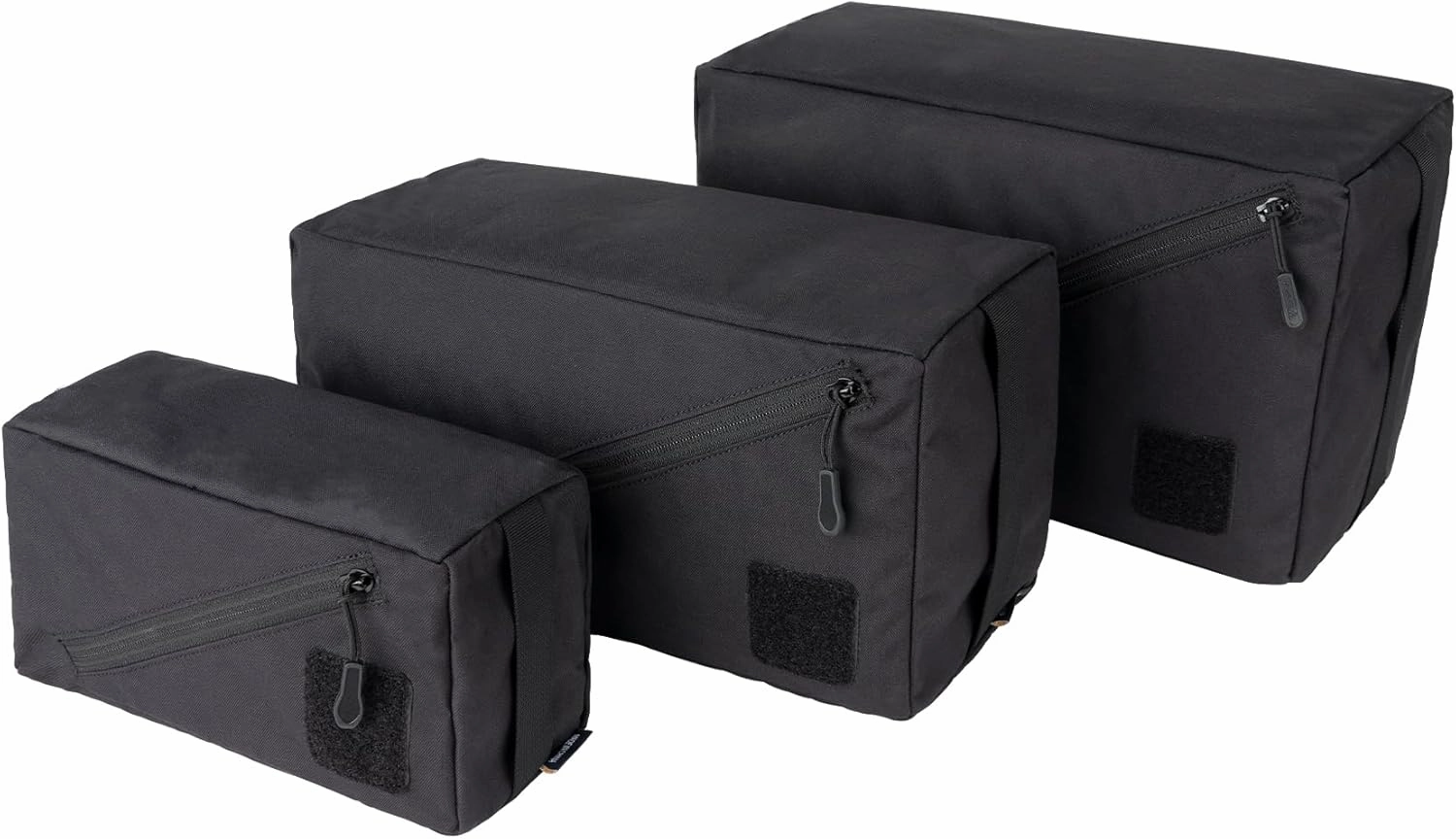 IDOGEAR Tactical Packing Cubes 3 Pieces Set Durable Lightweight Organizers with Zipper, Tool Utility Storage Bag for Travel Outdoor Activities
