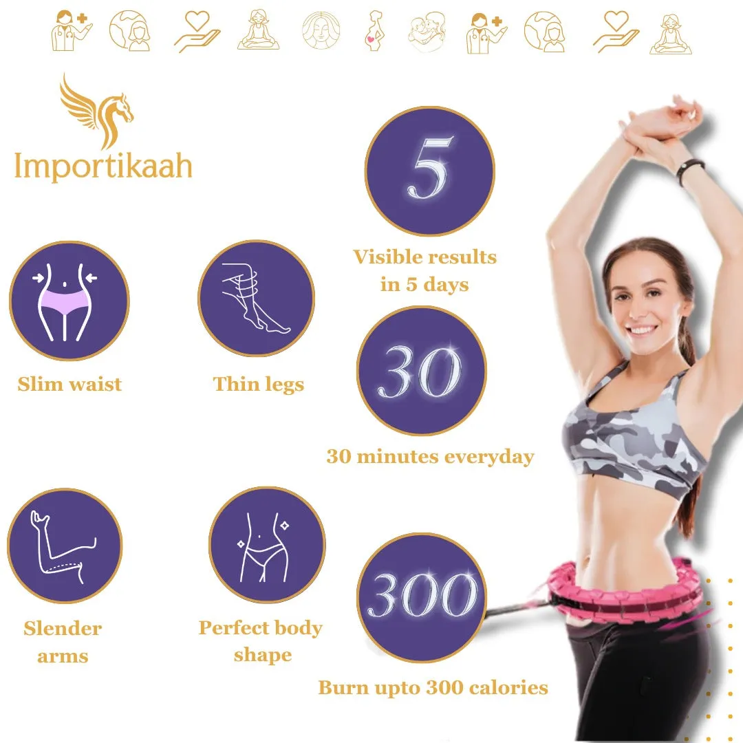 Importikaah Smart Weighted Ball Hula Hoop: Fitness Star Trio