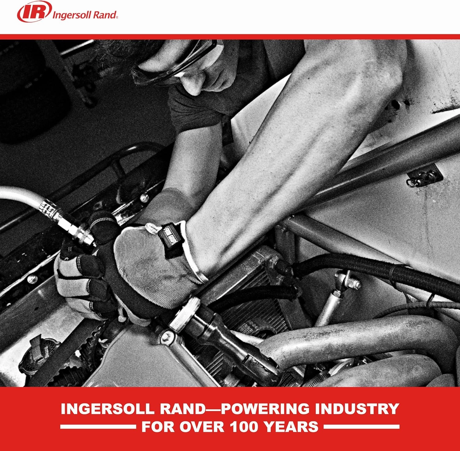 Ingersoll Rand 3445MAX Air Angle Grinder/Cutoff Tool, 4.5" Wheel, 12,000 rpm, 0.88 hp, 5/8"-11 Thread, Rear Exhaust