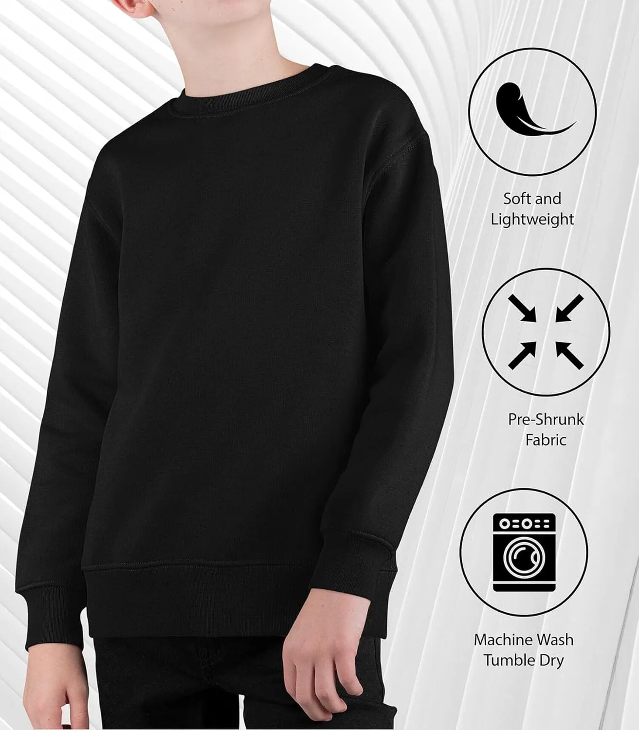Instant Message - Dinosaur - Friends Come in Every Shape & Size - Toddler & Youth Crewneck Fleece Sweatshirt