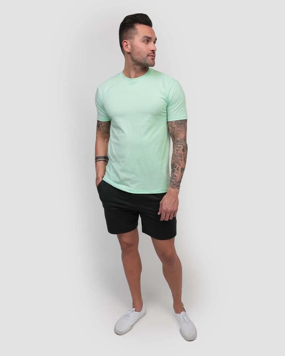 INTO THE AM Mens T Shirt Packs - Short Sleeve Crew Neck Soft Fitted Tees S - 4XL Fresh Classic Tshirts