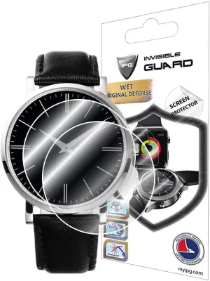 IPG for Universal Round Watch Screen Protector (2 Units) Hydrogel Film Bubble Free Anti-Scratch Invisible Protection Good for Smart Watch Too Size Options are Available (37 mm Diameter)