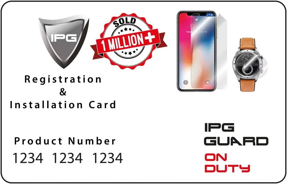 IPG for Universal Round Watch Screen Protector (2 Units) Hydrogel Film Bubble Free Anti-Scratch Invisible Protection Good for Smart Watch Too Size Options are Available (37 mm Diameter)