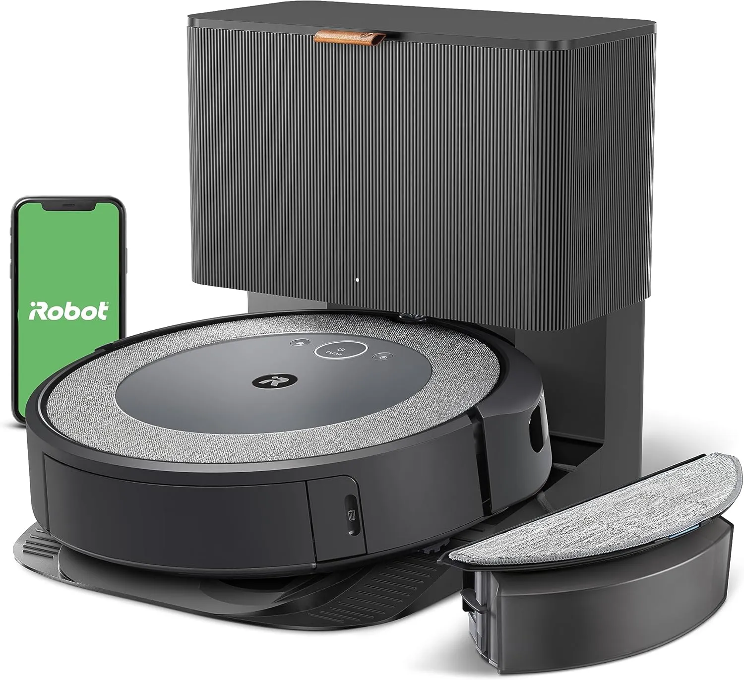 iRobot Roomba Combo i5  Self-Emptying Robot Vacuum and Mop, Clean by Room with Smart Mapping, Empties Itself for Up to 60 Days, Works with Alexa, Personalized Cleaning OS