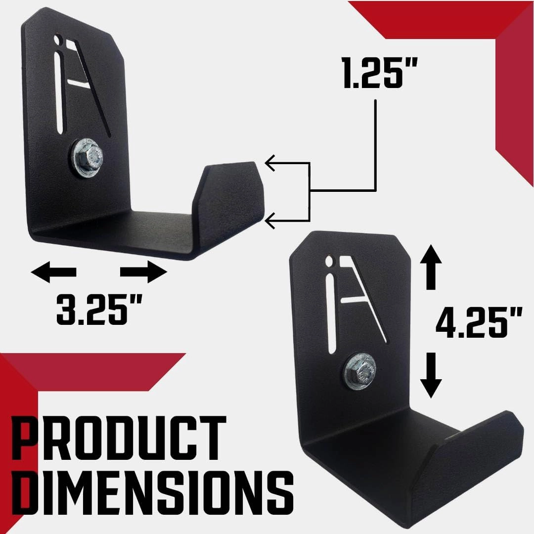 IRON AMERICAN Adjustable Weight Bench Hanger - Hang Benches, Rowing Machines, Hex Bars, Barbells - 100lb Capacity - Hardware Included - Made in USA