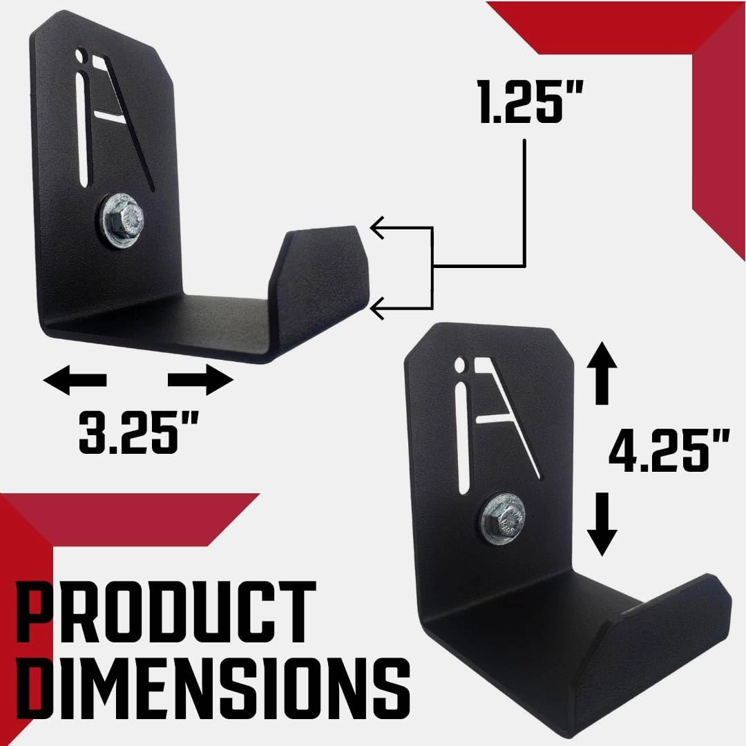 IRON AMERICAN Adjustable Weight Bench Hanger - Hang Benches, Rowing Machines, Hex Bars, Barbells - 100lb Capacity - Hardware Included - Made in USA