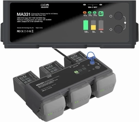 ISDT MA331 Air 3 Charging Hub,200W 3 Channel Smart Battery Charger for DJI Air 3 Series,RC Charger with APP Connection/LCD Display and Discharge Function