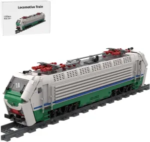 Italian E402B Locomotive Building and Construction Toy, Technic Train Series Building Block Set, Creative Interactive Toy for Teens and Up (1282PCS ) - Static
