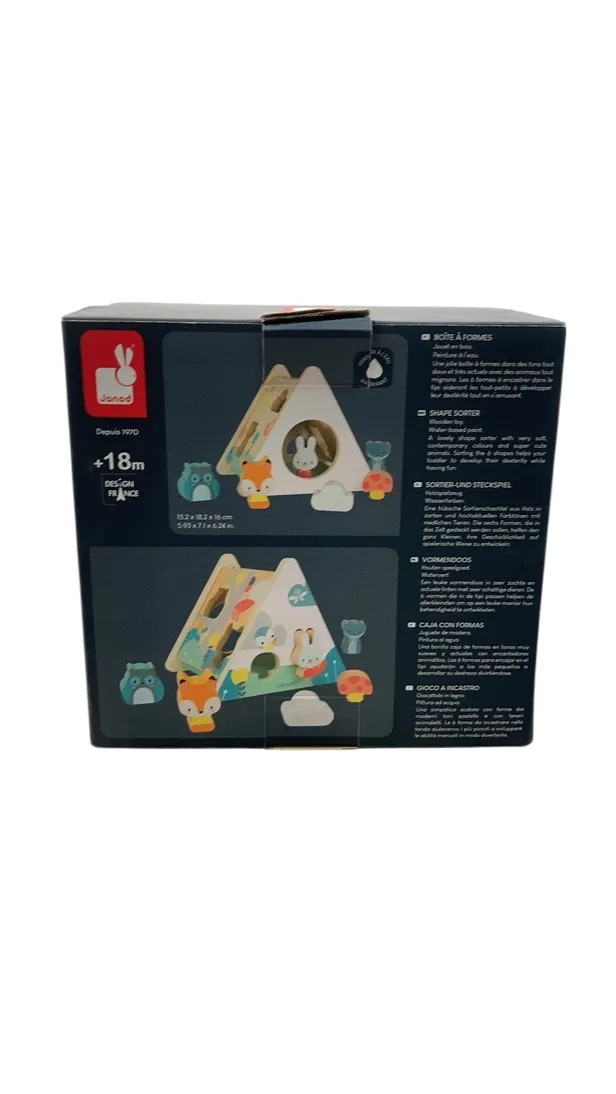 Janod Shape Sorter, Pure (Wood)