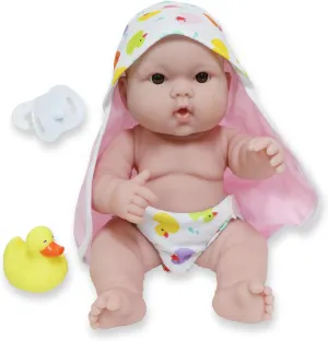 JC Toys - Lots to Love Babies 14" All Vinyl Doll | 4 Piece Bath Time Gift Set | Posable & Waterproof | Ages 2  Pink