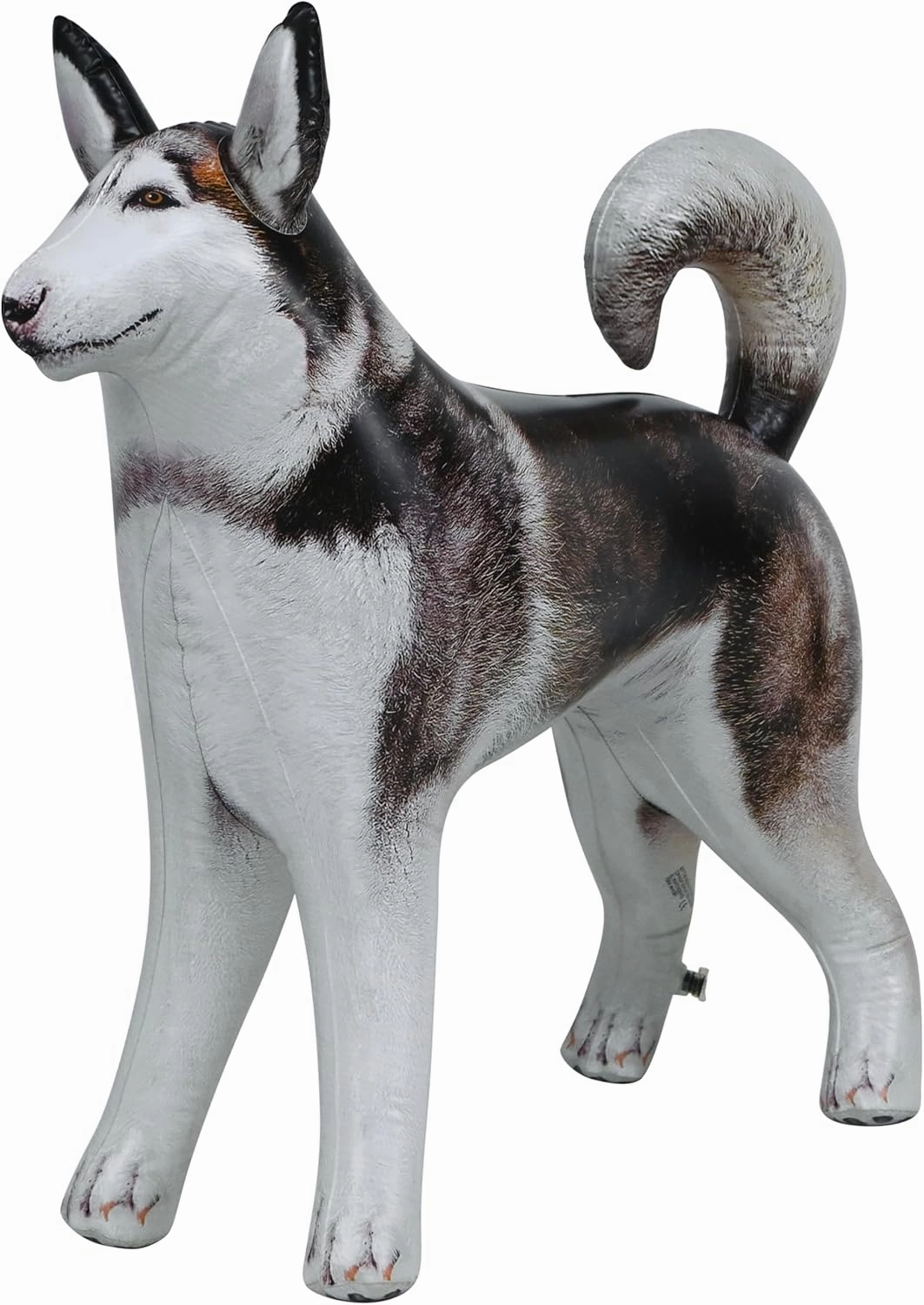 Jet Creations 30" Tall Inflatable Husky Dog Black White Lifelike Blow-Up Animal Figure, Puppy Pet Decor Play Farm Theme Party Pool Birthday VBS Photo Prop, Sport Mascot, Gift for Boys Girls Kids 1pc