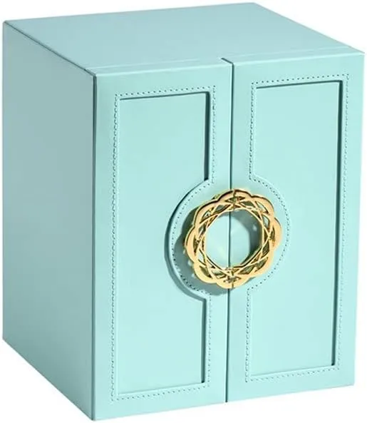 Jewelry Box Jewelry Box Double Door Five Drawer Storage Box Ring Earring Necklace Bracelet Lipstick Watch Storage Box Built-in Flannel Jewelry Organizer