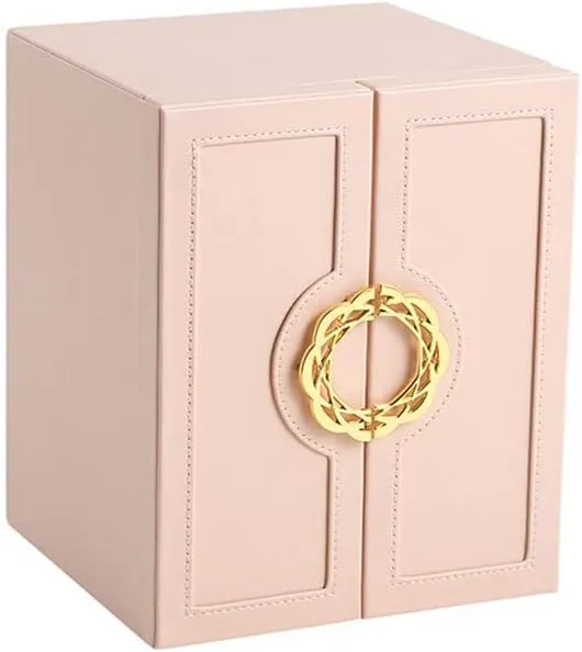 Jewelry Box Jewelry Box Double Door Five Drawer Storage Box Ring Earring Necklace Bracelet Lipstick Watch Storage Box Built-in Flannel Jewelry Organizer