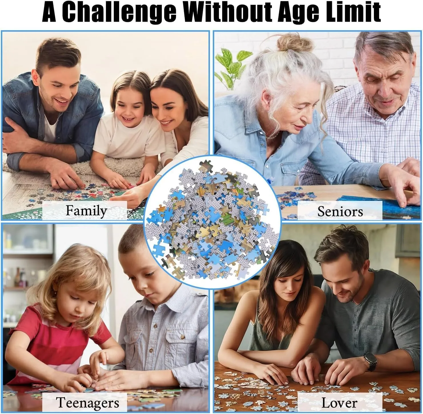 Jigsaw Puzzles 500 Pieces Animal Colorful Fish Animal Themed Puzzle for Adults Wooden Funny Games Full of Challenging and Exciting
