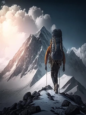 Jigsaw Wooden Puzzles for Adults - Snow Mountain Climbing Jigsaw Puzzles for Adults Lasting Fun and Display 1000 Piece