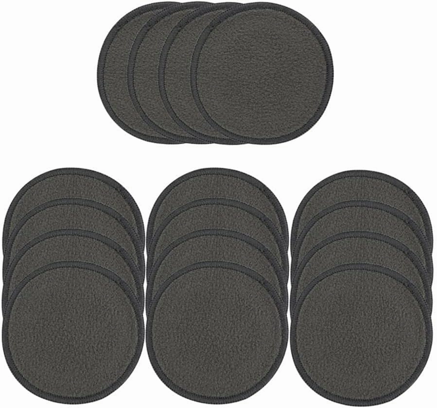 jojomis 16Pc Cotton Reusable Make Up Remover Pad Facial Cleanser Pad Set Washable - 19x15cm, 03