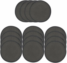 jojomis 16Pc Cotton Reusable Make Up Remover Pad Facial Cleanser Pad Set Washable - 19x15cm, 03
