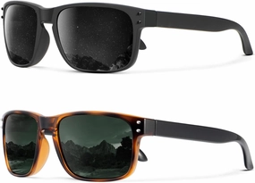 KALIYADI Polarized Sunglasses for Men and Women Vintage Style Sun Glasses for Fishing Running Driving with UV Protection