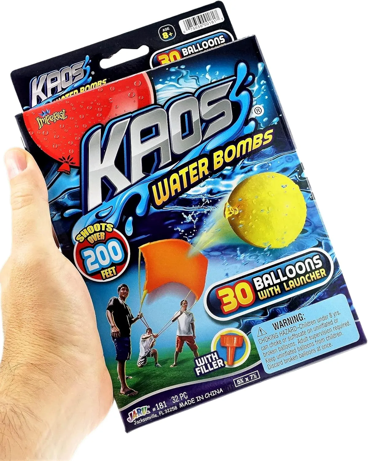 KAOS Water Balloon Launcher Slingshot for Kids with 30 Colored Water Balloons & 1 Filler per Set. Long Range Water Balloon Slingshot. Outdoor Water Toys, Pool & Beach Toys. (2 Sets) 181-2s