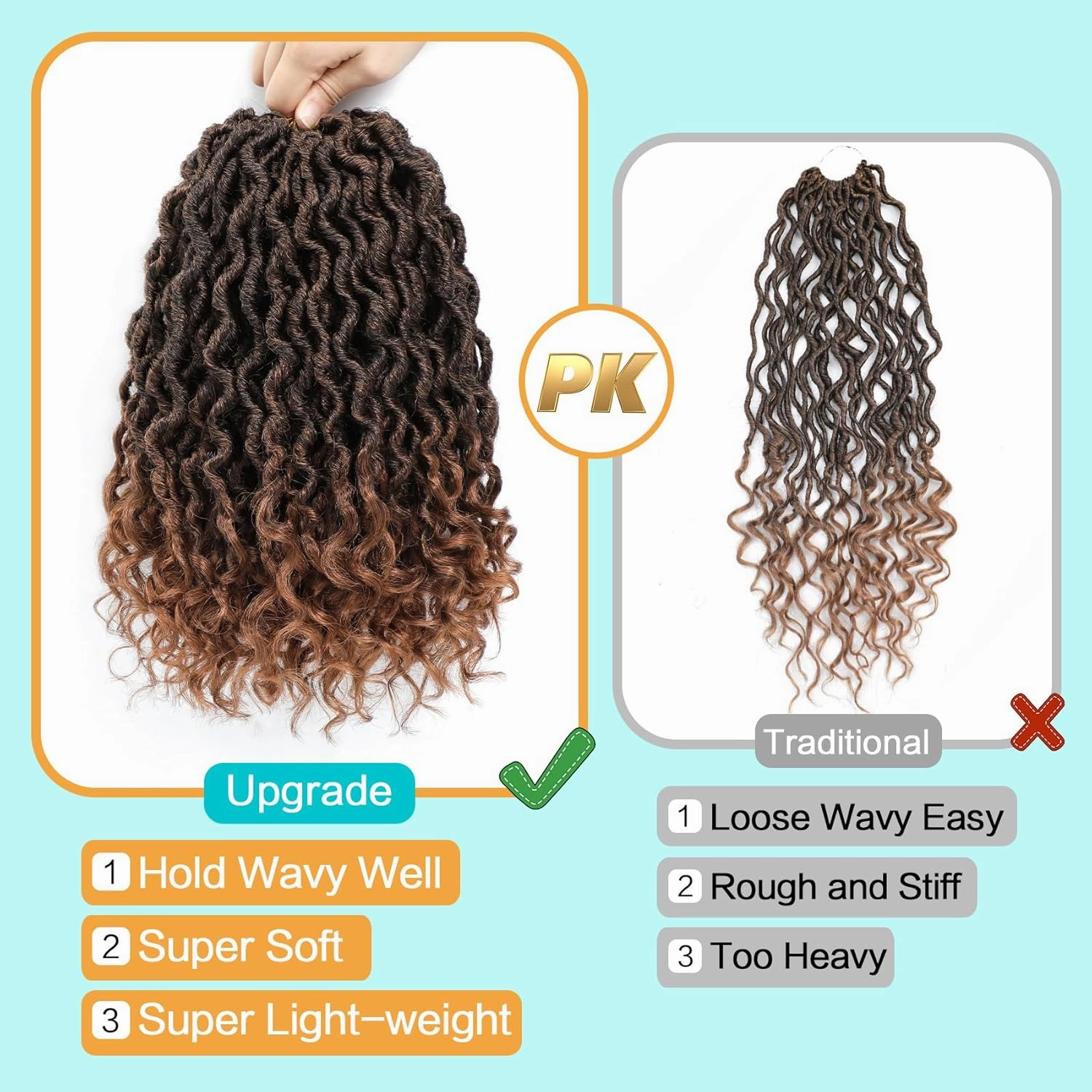 Karida Goddess Locs Crochet Hair 12 Inch, 8 Packs Faux Locs Crochet Hair for Black Women, Pre Looped Crochet Faux Locs With Curly Ends (12 Inch (Pack of 8), T30#)