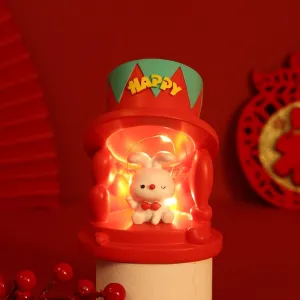 Kawaii Animal Led Nigh Light, Cute LED Night Light for Boys Girls Aesthetic Lamps Mini Dream Bed Night Lamp for Bedroom Bedside (Sit)