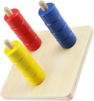 KESYOO 1Set Stacking Montessori Color Cognitive Education for Years Develops Hand Eye Coordination Creativity and Problem Solving Skills