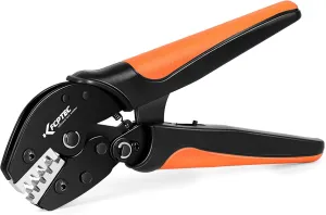 KF CPTEC Molex Crimpring Tool for Non-Insulated Terminals, Compatible with Dupont, JST, TE, EPC, PCIE, SATA Pins, and Molex Connectors (AWG 23-16/0.25-1.5mm²)