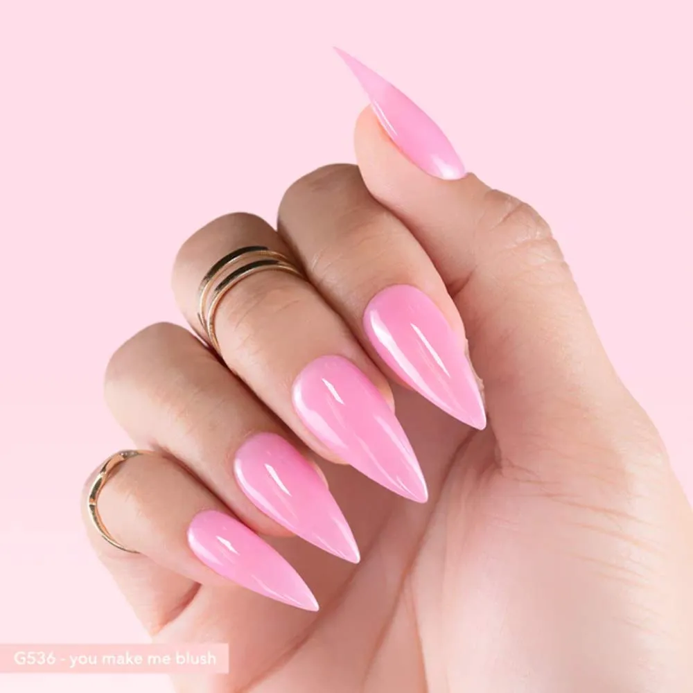 Kiara Sky Gelly Tips | Soak Off Soft Gel Nail Extensions | 500 pieces - 10 Sizes | Stiletto Short