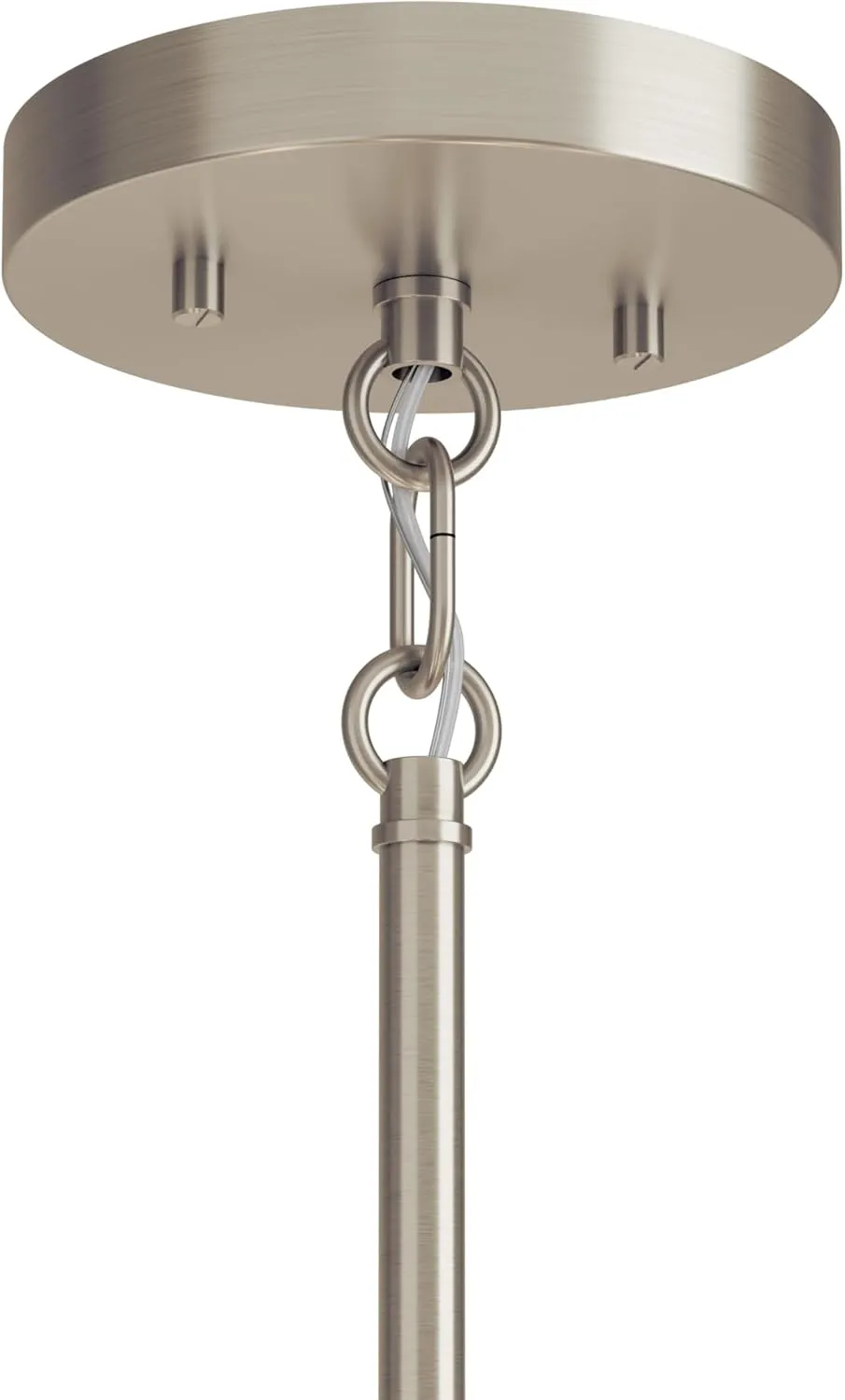 KICHLER Madden 6-Light Chandelier, Soft Modern Light in Brushed Nickel, Sloped Ceiling Compatible, for Entryway, Breakfast Nook or Laundry Room (17.5" x 32"), 52718NI