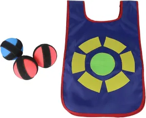 Kids Ball Vest Set for Dodgeball Game, Indoor Outdoor Activity with Throwing Balls