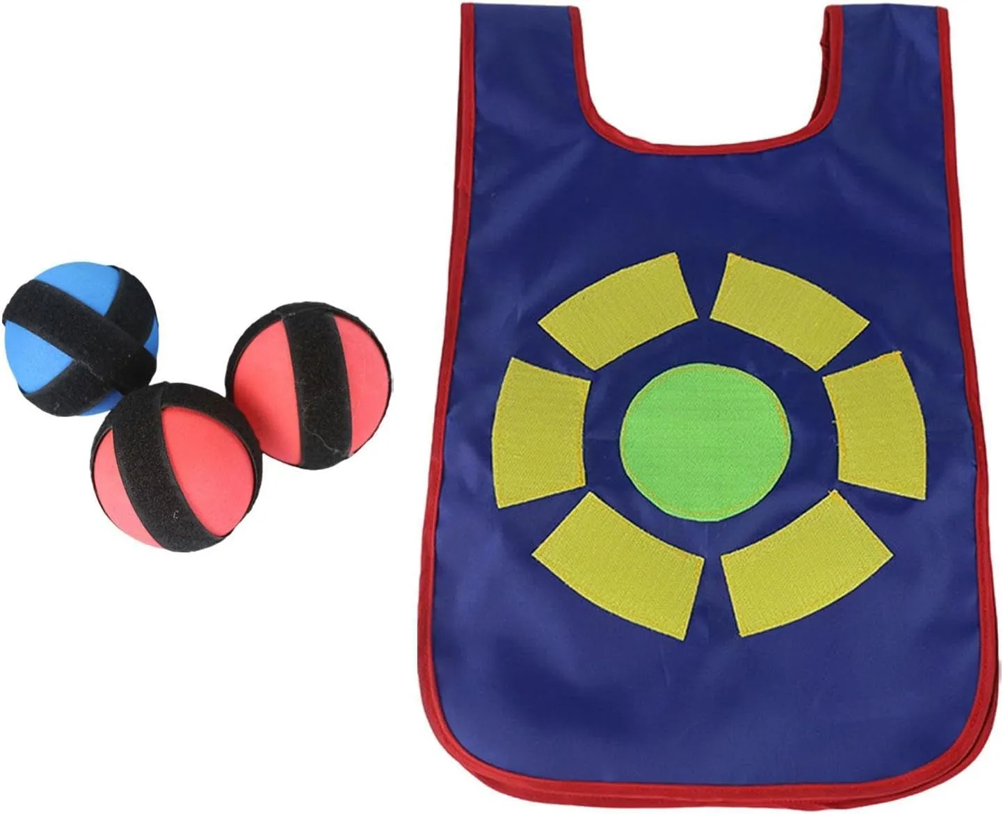 Kids Ball Vest Set for Dodgeball Game, Indoor Outdoor Activity with Throwing Balls