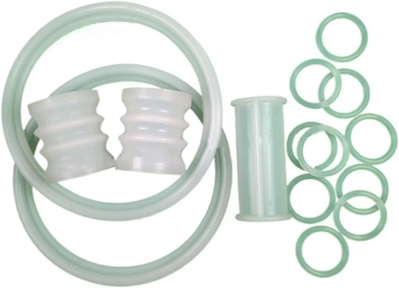 Kitchen Appliance Accessories 17 In 1 Bag Gaskets Sealing Rings O-Ring Silicone Tubes Accessories Parts,Compatible for YKF Soft Ice Cream Machines Fittings