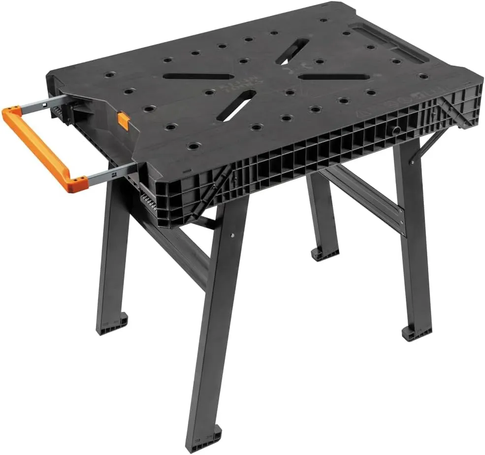 Klein Tools 54410MB MODbox Work Bench, Folding Work Table, Portable Workstation, 1000-Pound Capacity, Compatible with MODbox Rail System
