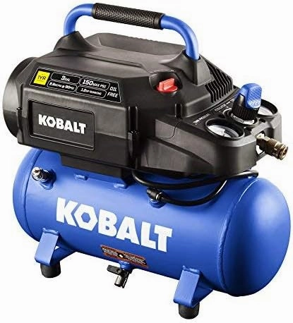 Kobalt 3-Gallon Portable 150-PSI Electric Hot Dog Air Compressor
