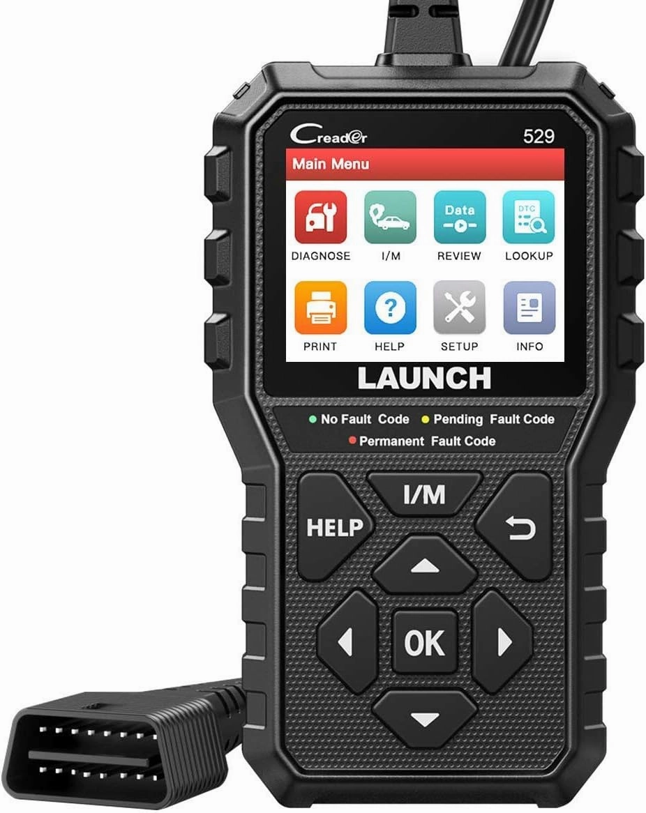 LAUNCH CR529 OBD2 Scanner Diagnostic Tool, Full OBD2 Scanner for Car, Free Lifetime Upd. Check-Egine-Light Code Reader, 5 Years. Backup, Clear Codes, One Click I/M, for DIYers with Cars After 1996