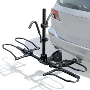 Leader Accessories 2-Bike Platform Style Hitch Mount Bike Rack, Tray Style Bicycle Carrier Racks Foldable Rack for Cars, Trucks, SUV and Minivans with 2" Hitch Receiver