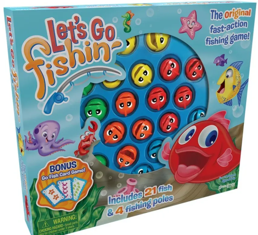 Let's Go Fishin' ft W/ Bonus Go Fish Card Game