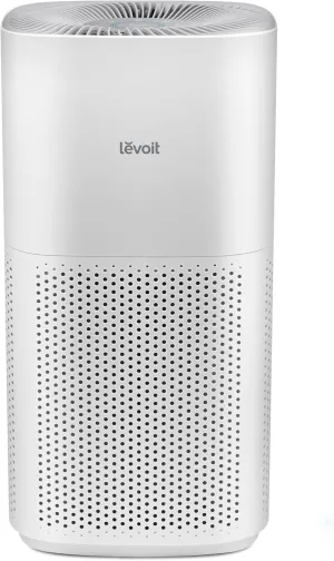 LEVOIT Air Purifiers for Home, Large Room Up to 2933 Ft² With HEPA Sleep Mode, AHAM VERIFIDE, Smart WIFI, PM2.5 Monitor, 3-in-1 Filter For Smoke, Pet Allergies, Dust, Alexa Control, Core 600S-P, White