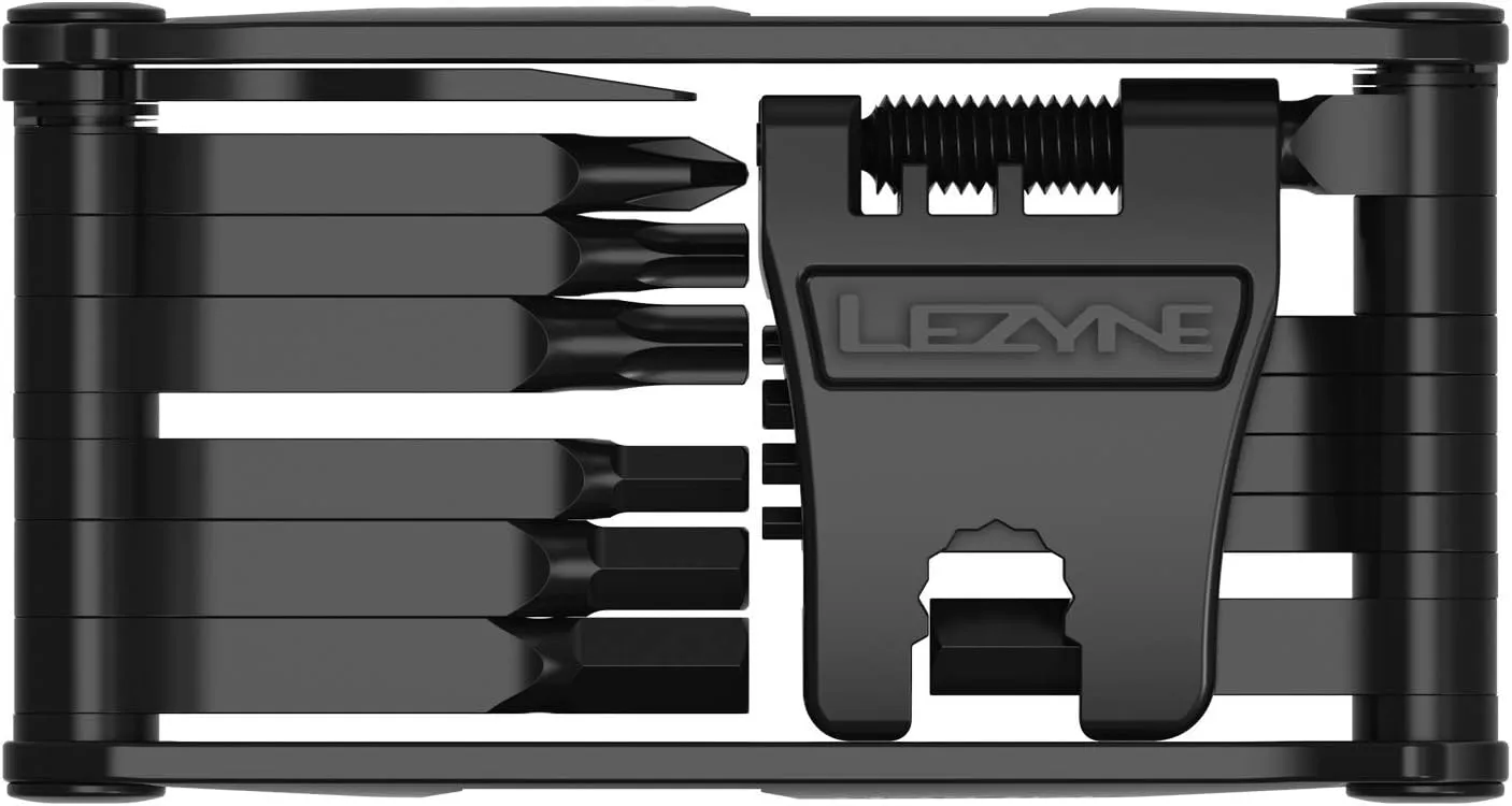 LEZYNE Super V22 Bicycle Multi-Tool, Anti-Corrosion Vanadium Bits, Hex 2/2.5/3/4/5/6/8MM, T10/T25/T30, Chain Breaker, Bike Tool