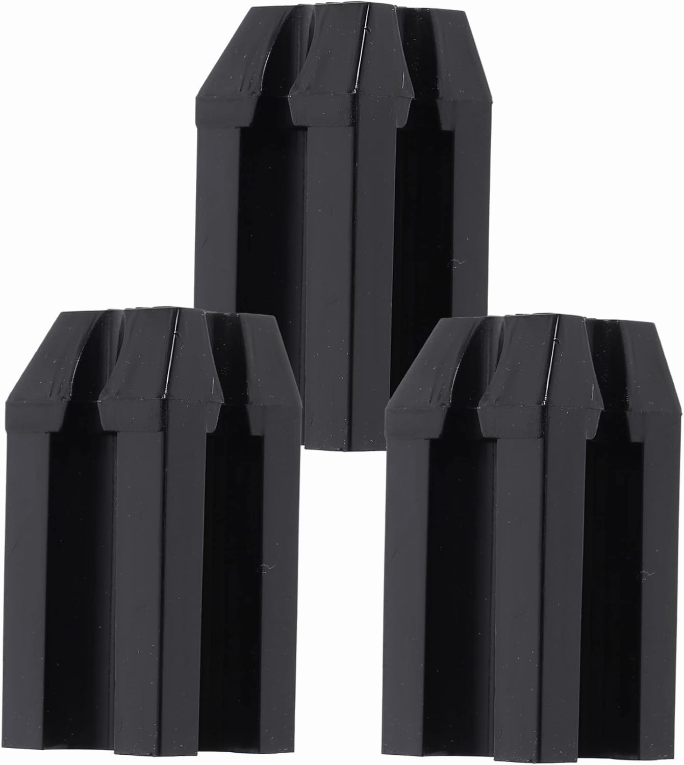 LIFKOME 3Pcs Makeup Pencil Sharpener for Eyebrow Lip and Eyeliner Pencils Dual Lightweight Durable Blades for Precision Sharpening Black