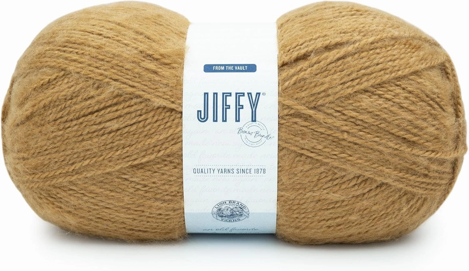 Lion Brand Yarn Jiffy Bonus Bundle, Acrylic Yarn for Crochet, Cedar, 1 Pack
