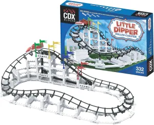 Little Dipper - 324 Pcs, Building Brick Set, Gravity Powered Roller Coaster Model, Promotes STEM Learning