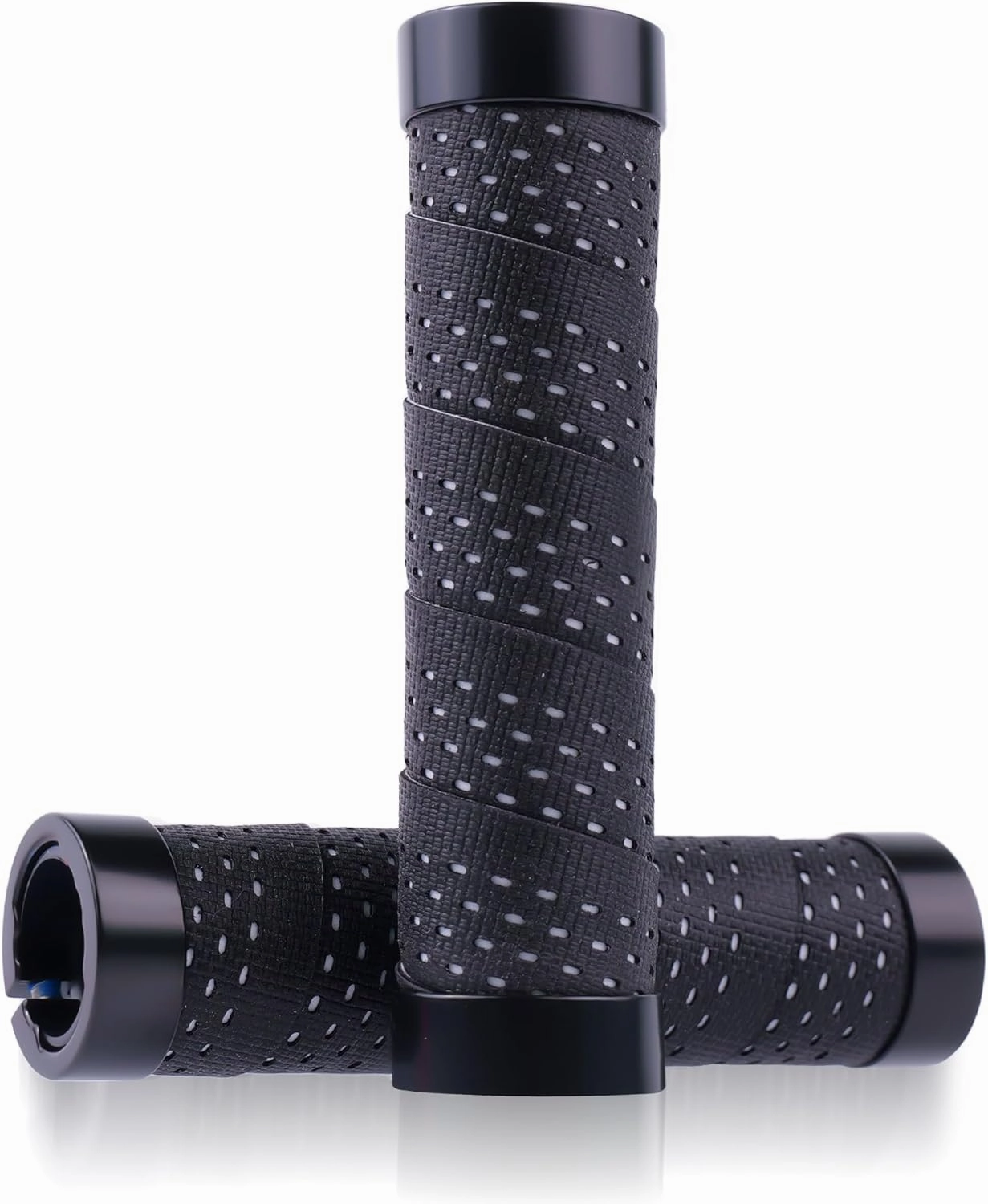Lock-On Bike Handlebar Grips – Shock-Absorbing Silicone   EVA Wrap, Anti-Slip & Breathable, Dual Locking for BMX,MTB, Road Bikes Long-Distance Cycling