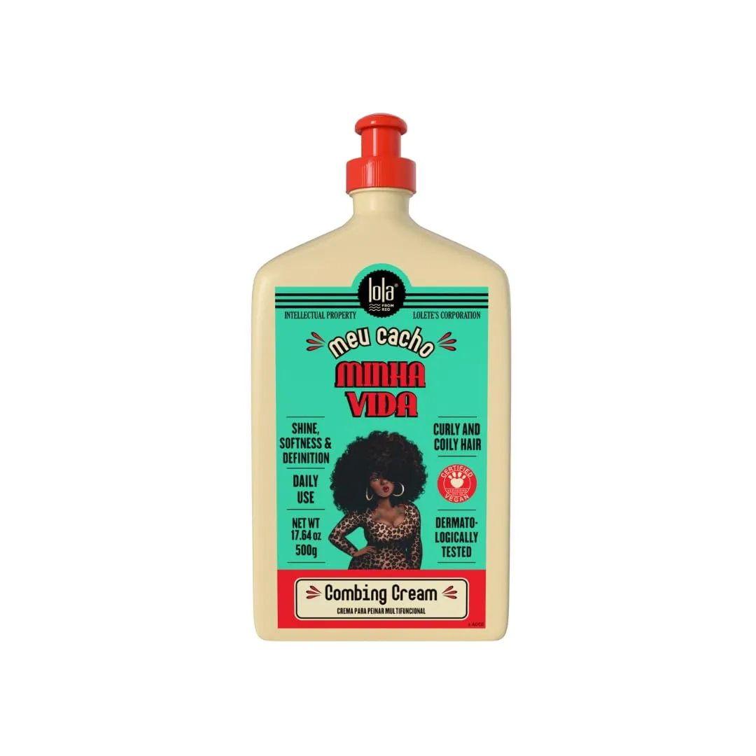 Lola From Rio – Meu Cacho Minha Vida – Curl Defining Cream for Soft, Bouncy Curls & Waves – Lightweight Moisturizing Curl Enhancer – 17.6 fl oz