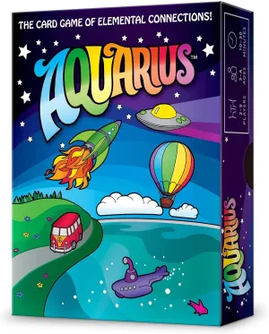 Looney Labs Aquarius Card Game - Elemental Strategy for 2-5 Players