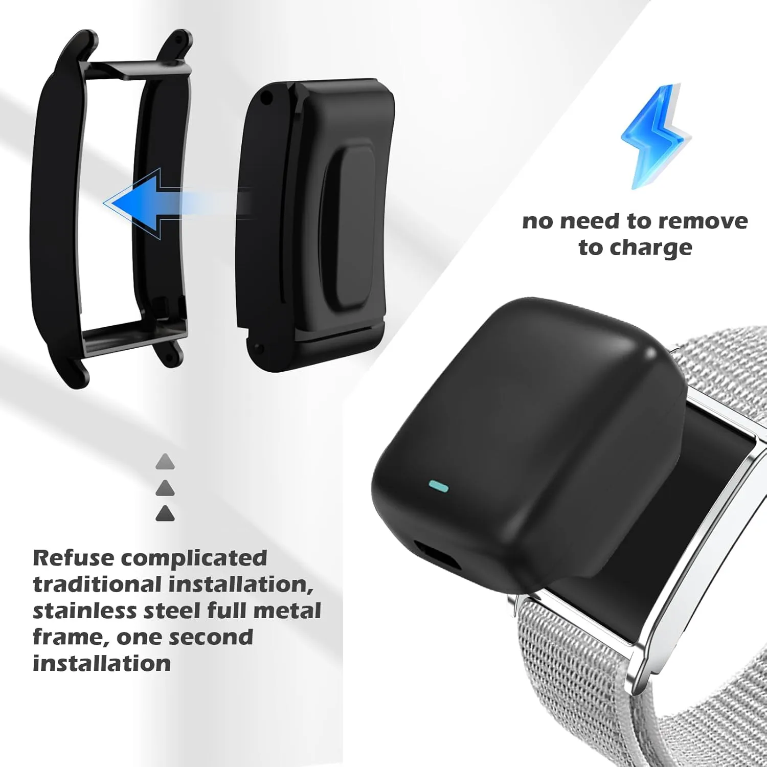 Loop Strap Compatible with Whoop 4.0 - Breathable Nylon Sports Bands for Men Women, 22cm Velcro Wristband for Hiking/Running/Outdoor